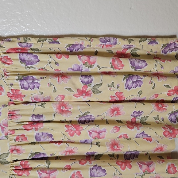 Floral Vintage Yellow Dress - Picture 5 of 6